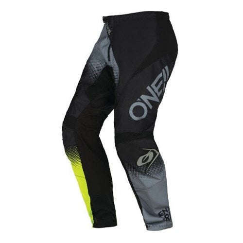 ONEAL ELEMENT PANT RACEWEAR V.22 - BLACK/GREY/NEON YELLOW