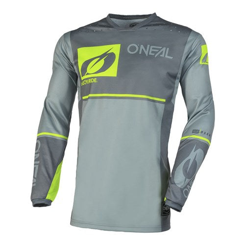 ONEAL HARDWEAR JERSEY FLOW V.23 - GREY/NEON YELLOW