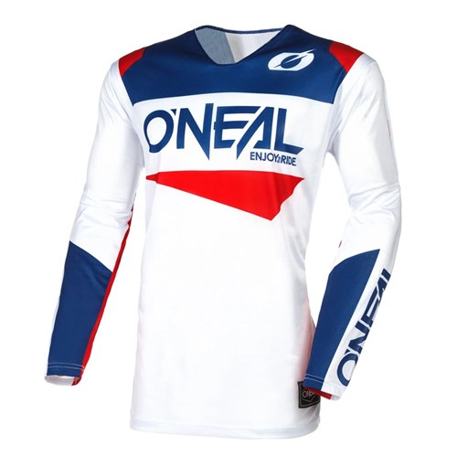ONEAL 25 HARDWEAR AIR JERSEY SLAM V.25 WHITE/BLUE/RED