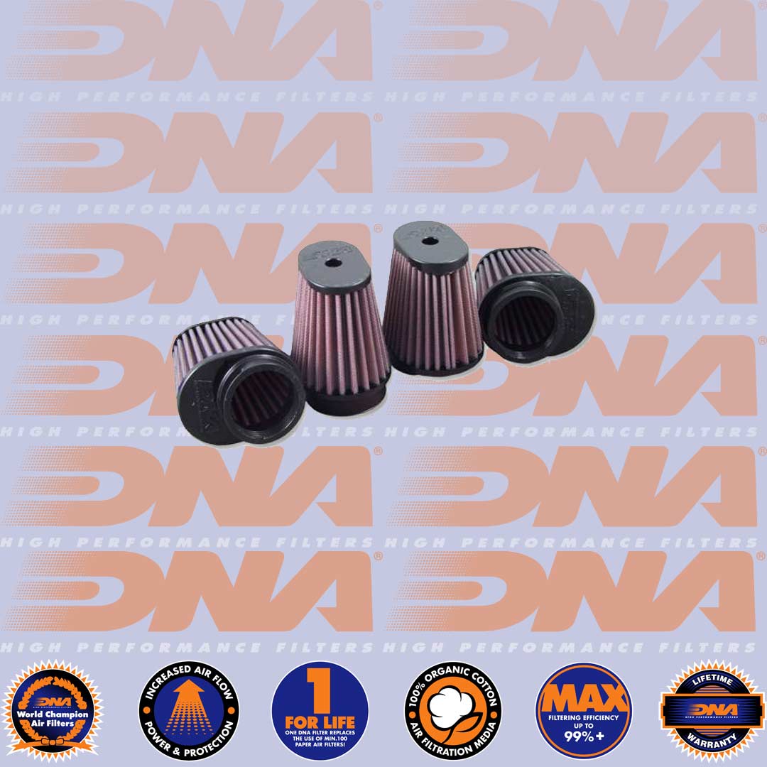 DNA FILTERS RUBBER TOP OVAL 54mm INLET 103mm LENGTH x 2 HOLES x 2 WITH HOLES - OV-5404-12