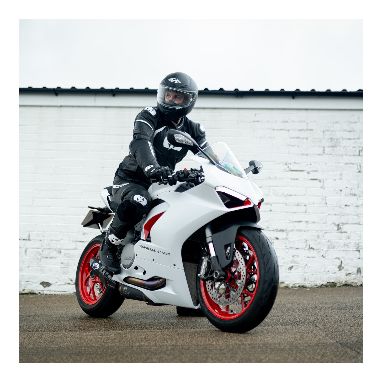 Oxford Nexus 1.0 Leather MS Jacket - Black / Red