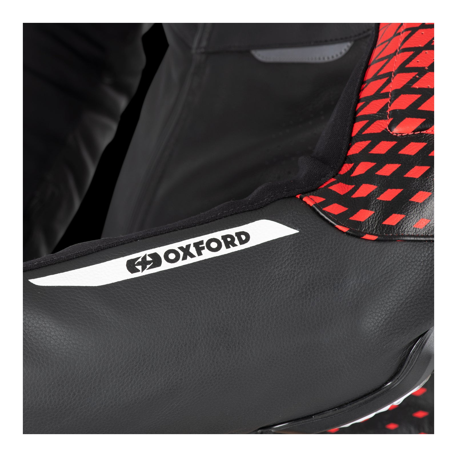 Oxford Nexus 1.0 Leather MS Jacket - Black / Red