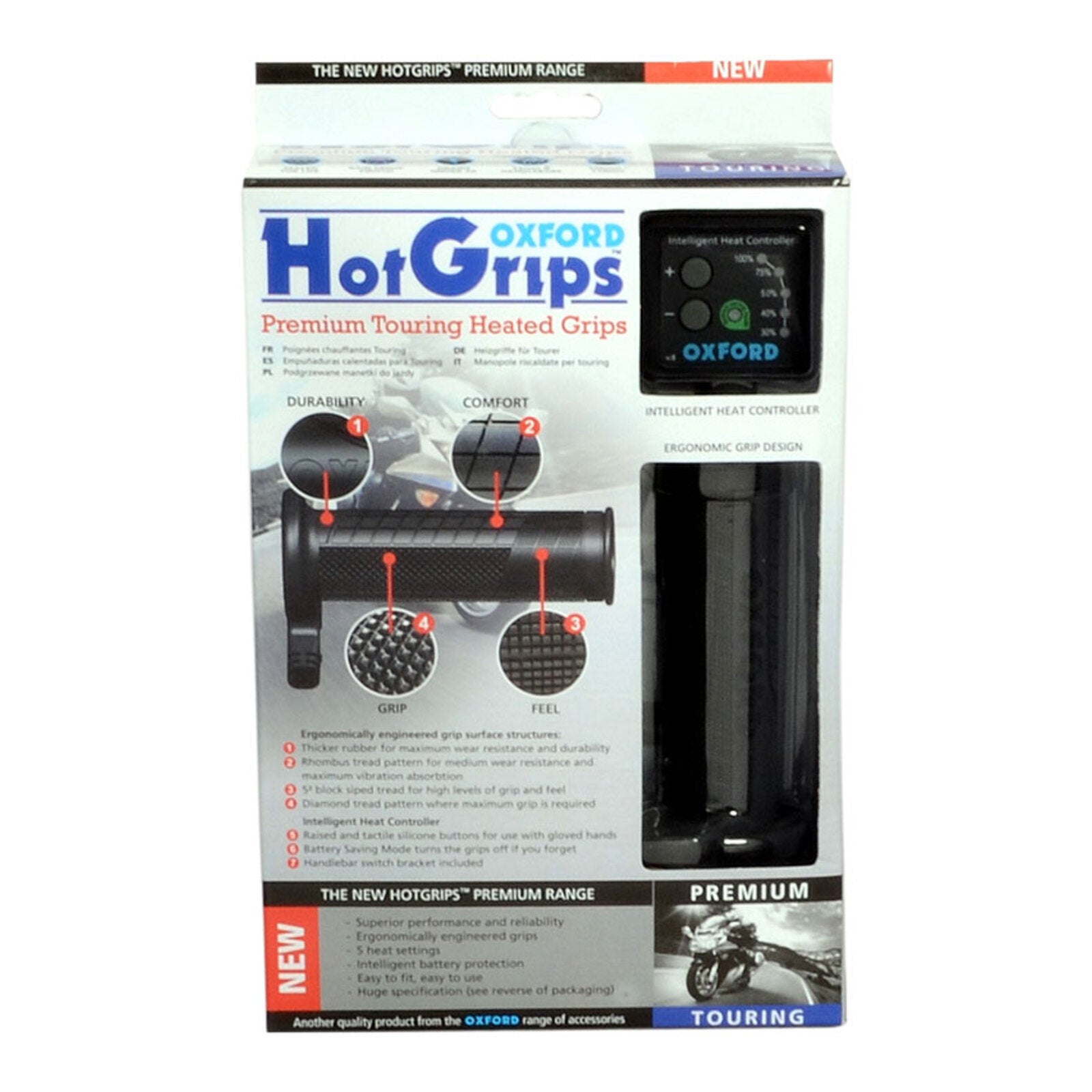Oxford HotGrips® Premium Touring with V8 Switch