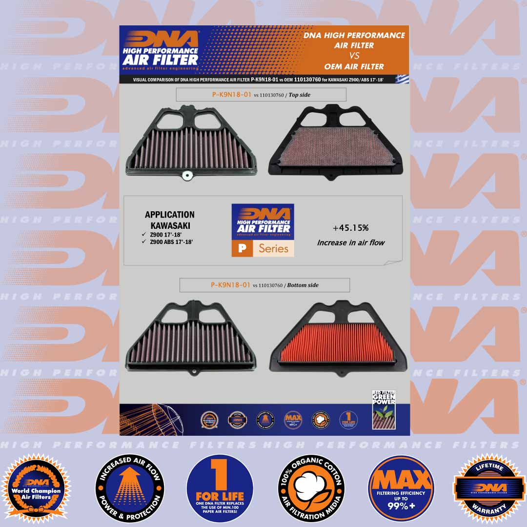 Z 900 17-25 - DNA AIR FILTER - P-K9N18-01