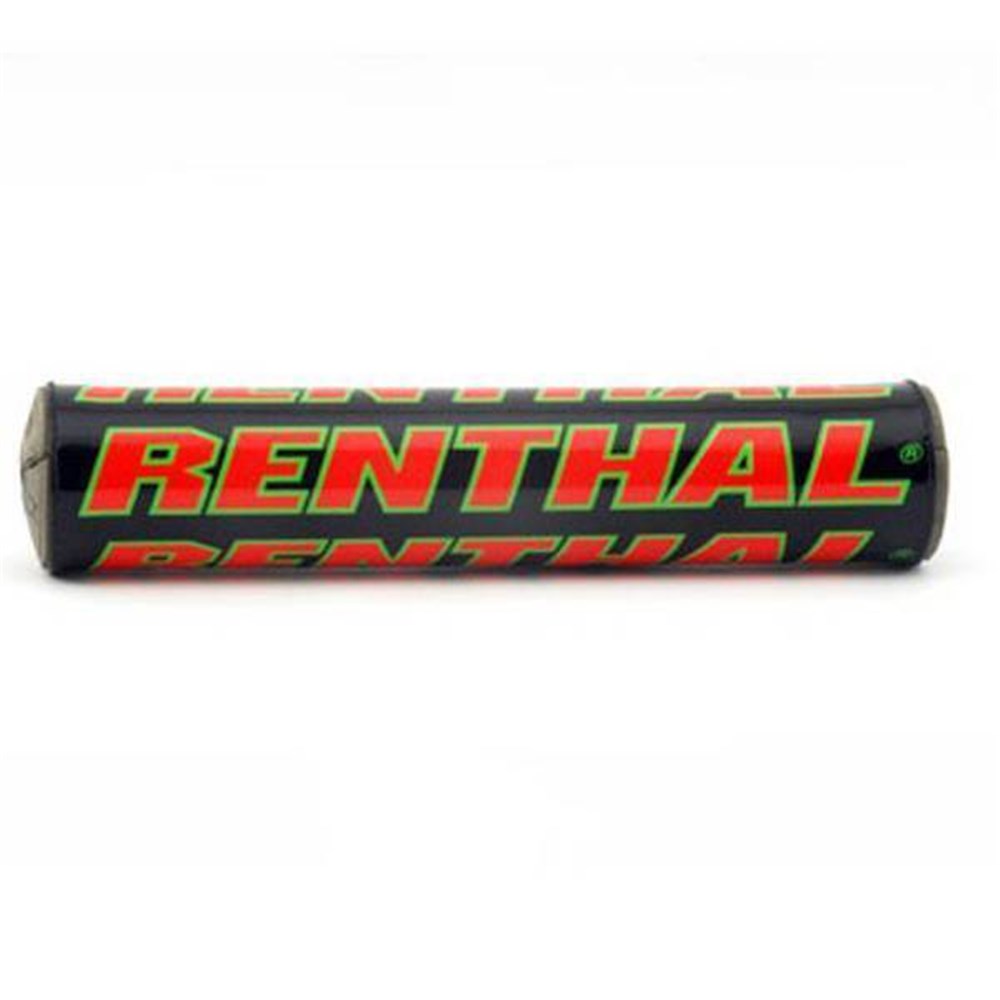RENTHAL SX BAR PAD 10 INCH 240mm BLK/RED/GRN - GRY FOAM (P272)