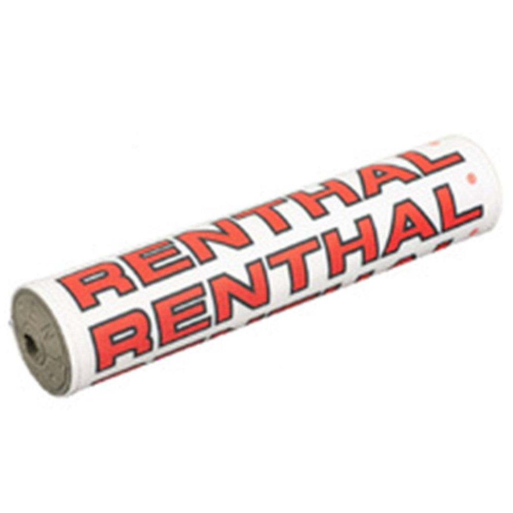 RENTHAL SX BAR PAD VINTAGE 10 INCH 240mm WHT/BLK/RED - GRY FOAM (P351)