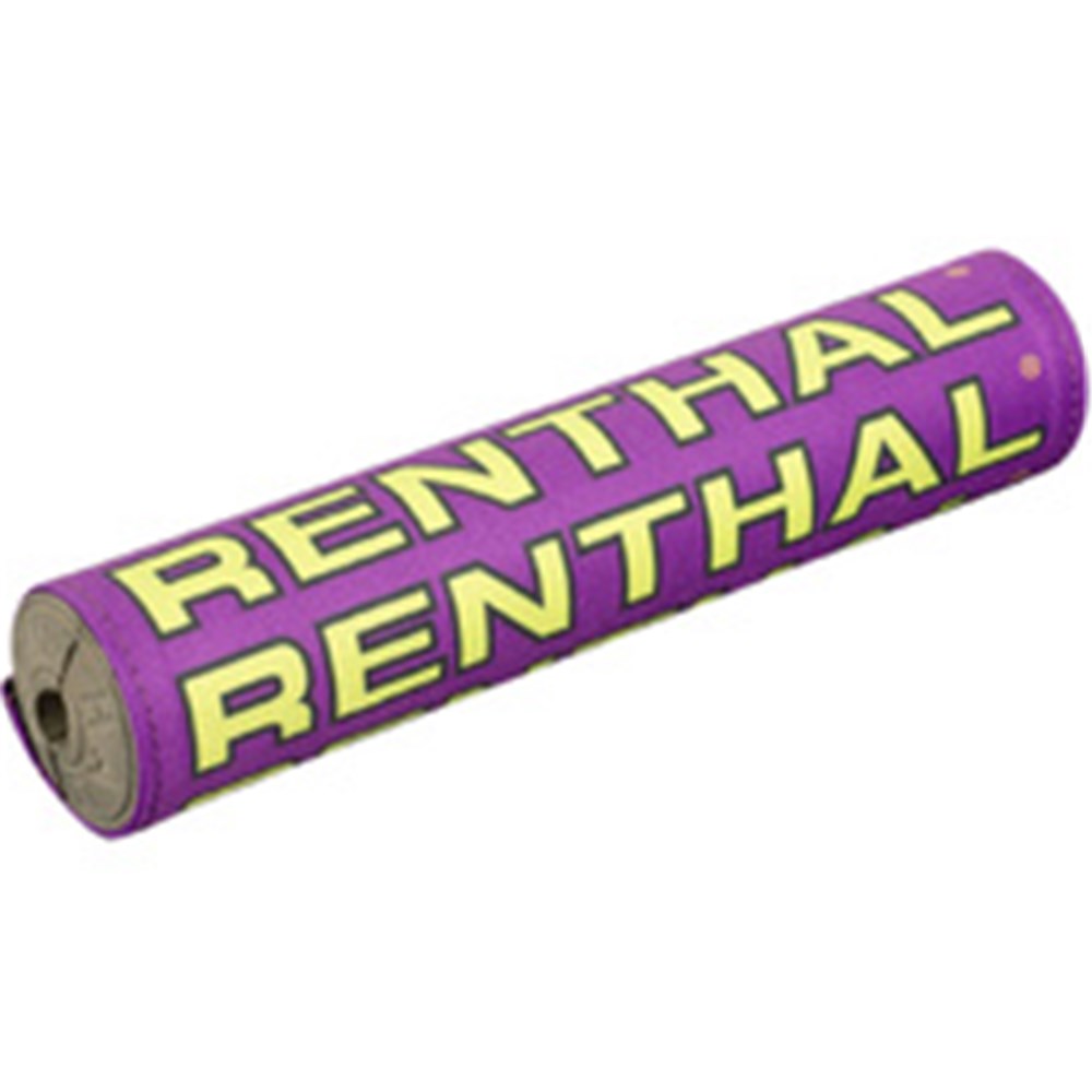RENTHAL SX BAR PAD VINTAGE 10 INCH 240mm PUR/BLK/YEL - GRY FOAM (P353)