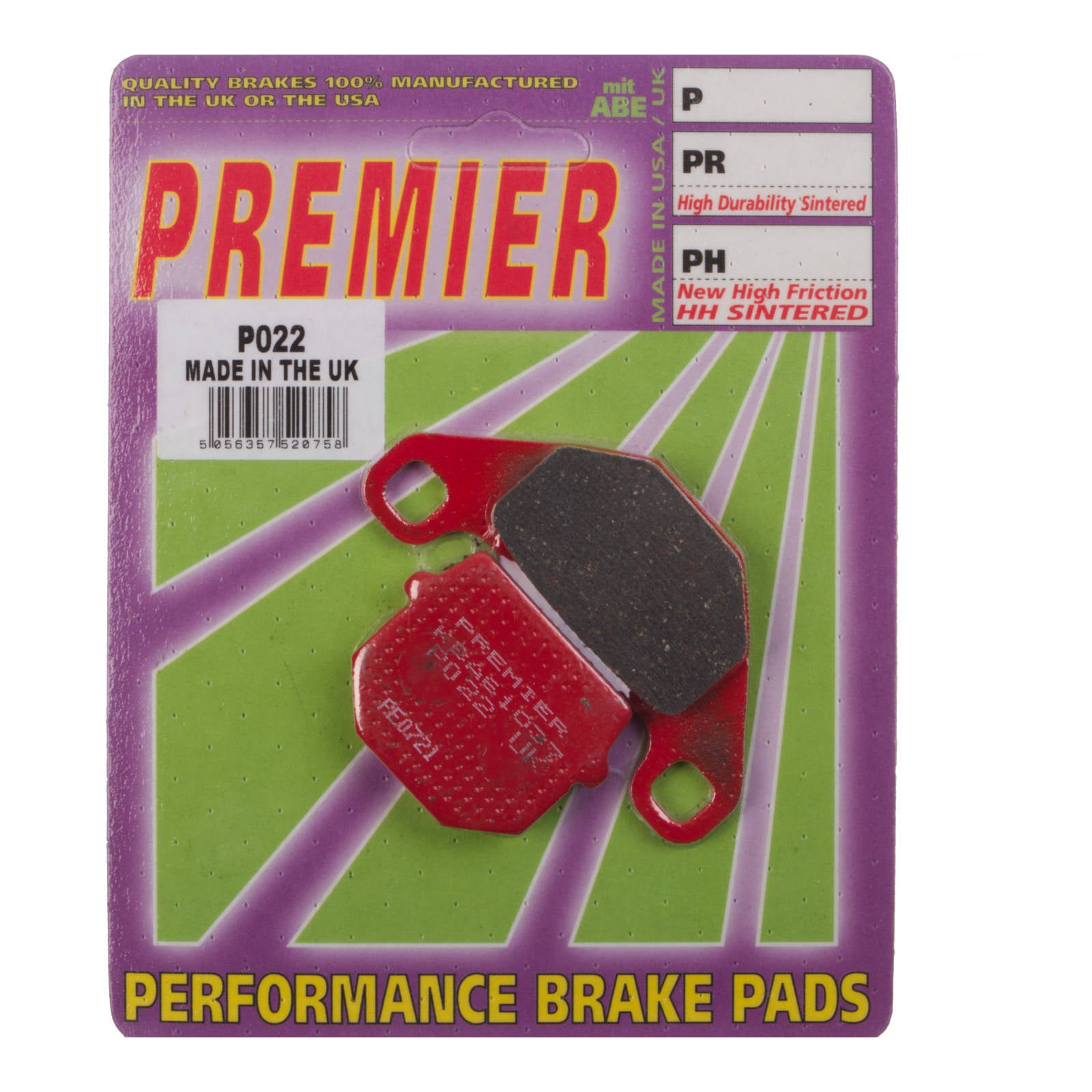 Premier Brake Pads - P Organic Standard