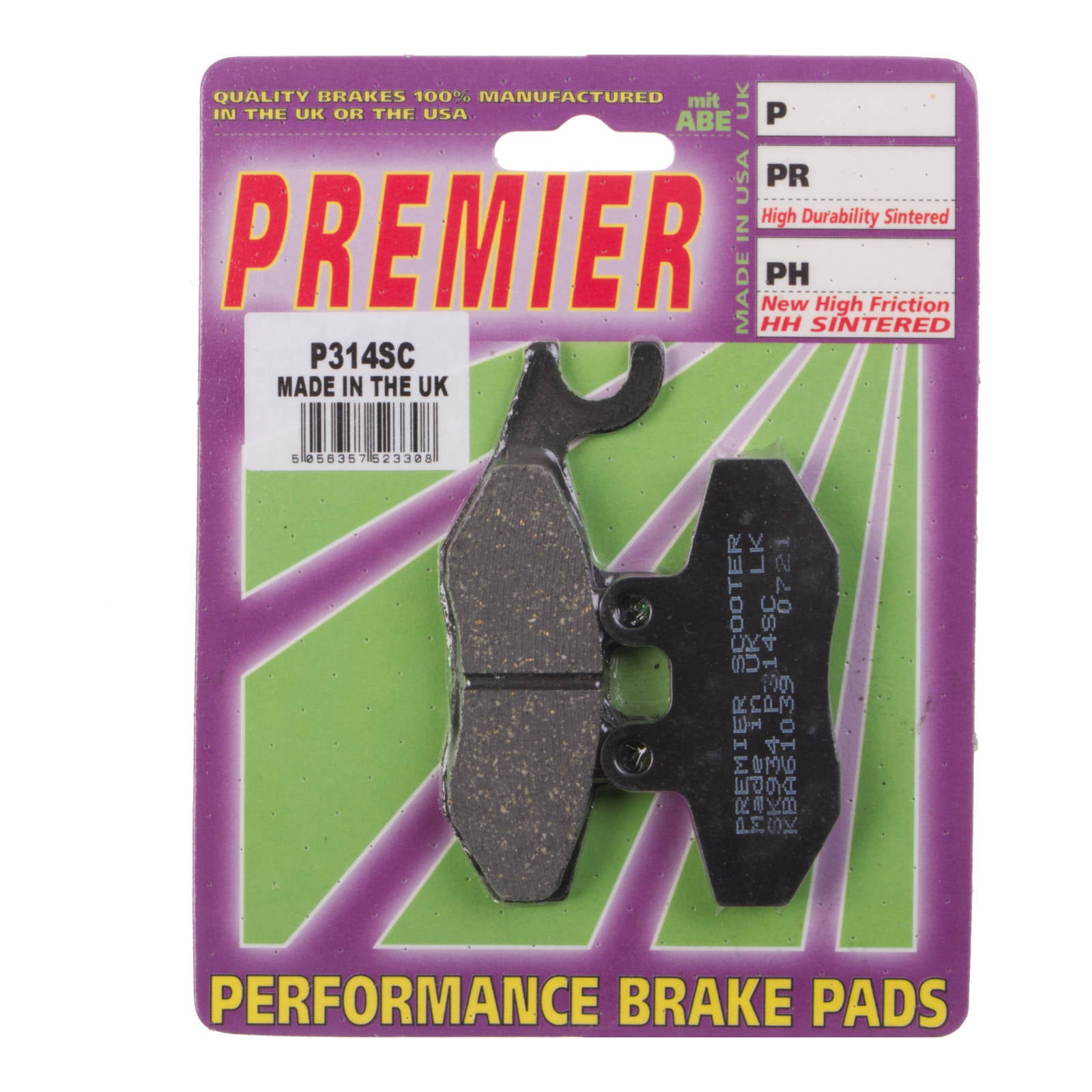 Premier Brake Pads - P Organic Standard
