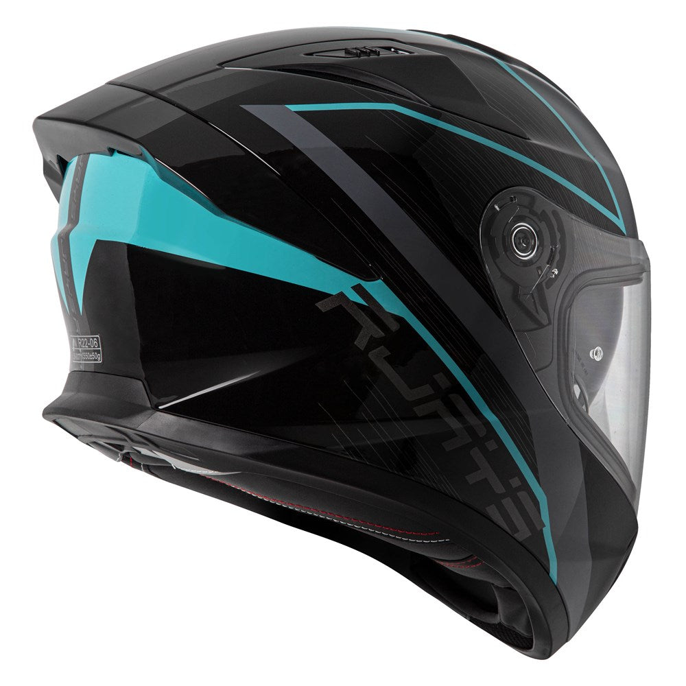 RJAYS APEX IV HELM RAKER BLK/GRY/AQUA (XS)