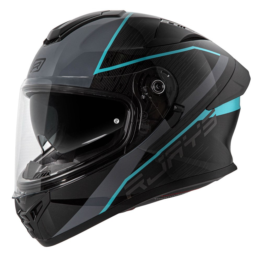 RJAYS APEX IV HELM RAKER BLK/GRY/AQUA (LG)