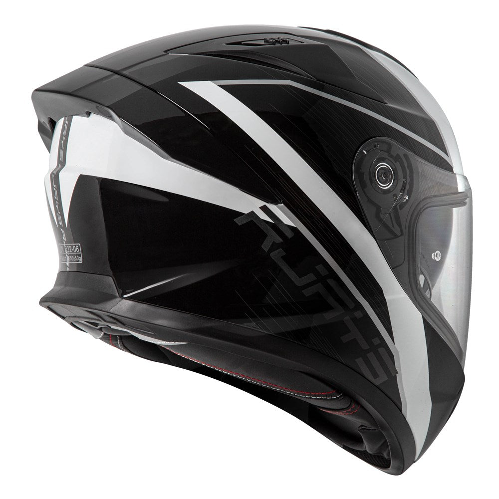 RJAYS APEX IV HELM RAKER BLK/WHT (MD)