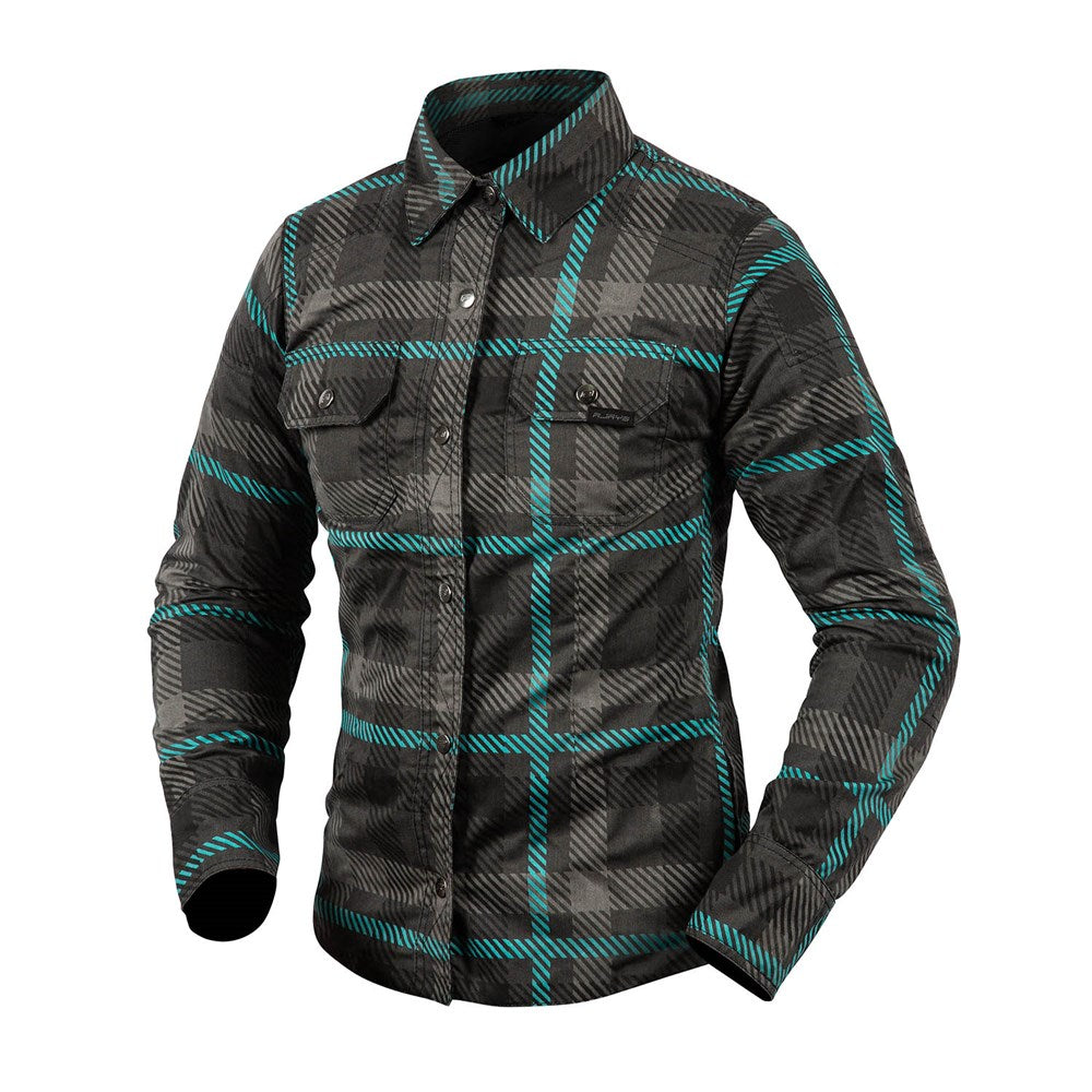 RJAYS REGIMENT 2 SHIRT LADIES BLK/TEAL (08)