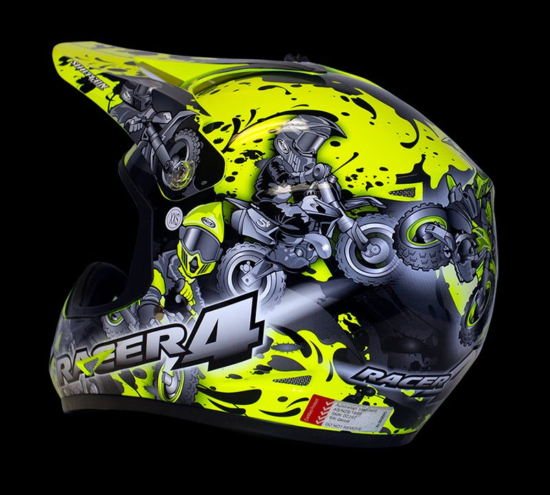 RACER 4 KIDS FLURO YELLOW