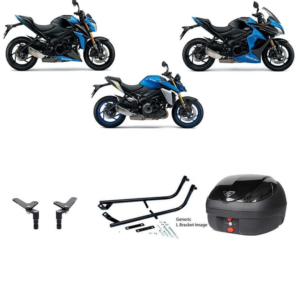 V36 Wizard Black Topbox Kit GSX-S 1000 15-25 & GSX-S 1000 F 15-21 - S126V36BPBLK