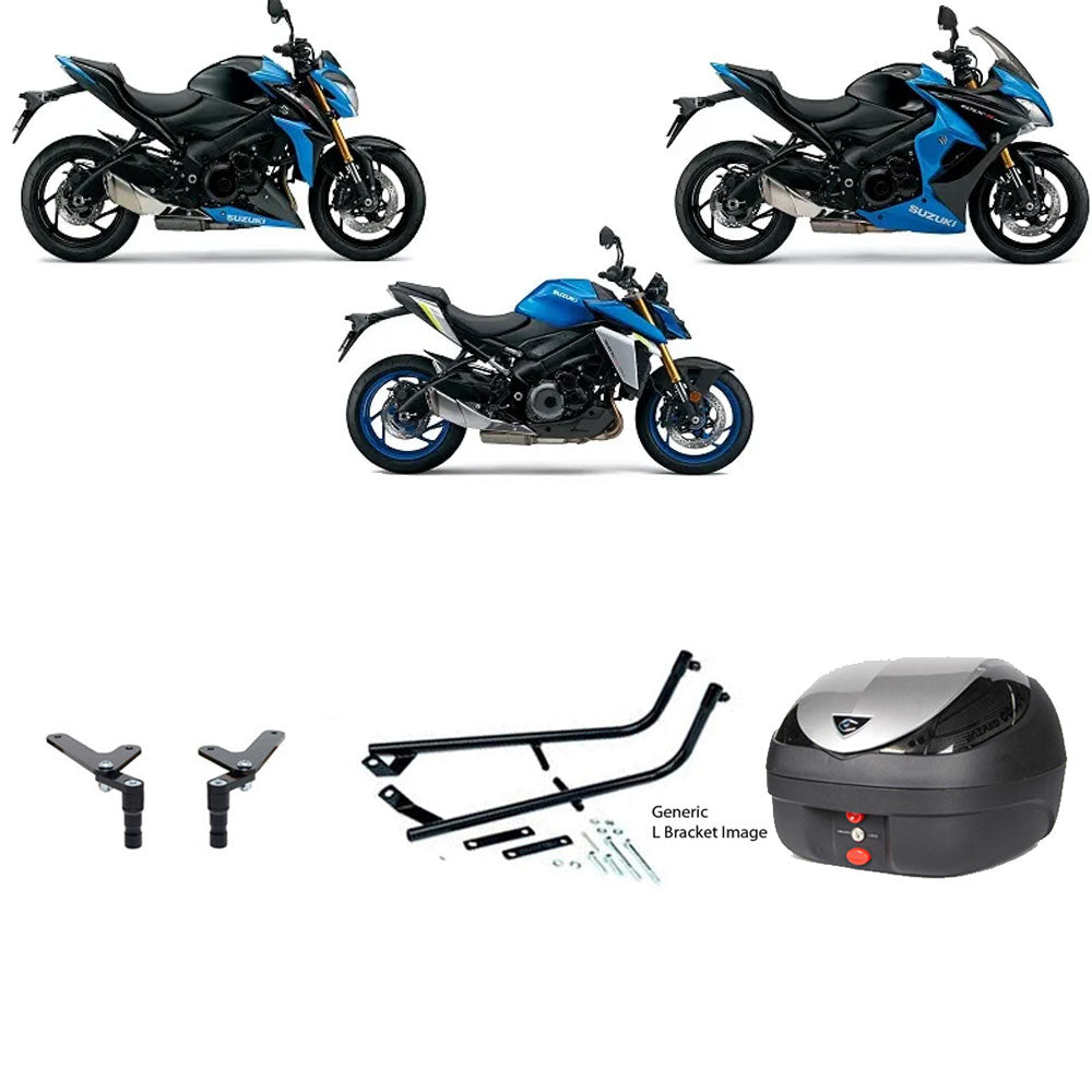 V36 Wizard Silver Topbox Kit GSX-S 1000 15-25 & GSX-S 1000 F 15-21 - S126V36BPSIL