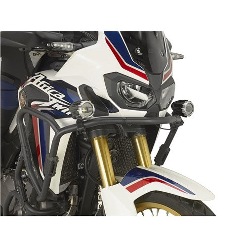 #GIVI UNIVERSAL PROJECTOR LED FOG LAMPS (PAIR) ALUMINIUM BLACK/SILVER