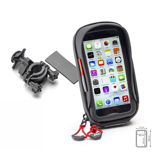 #GIVI UNIVERSAL PHONE HOLDER - MEDIUM (IPHONE 6/7/8 - SAM A3/A5) 7cm X 14cm INNER
