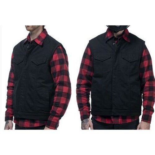 SCORPION FLAK DENIM VEST BLK (3XL)