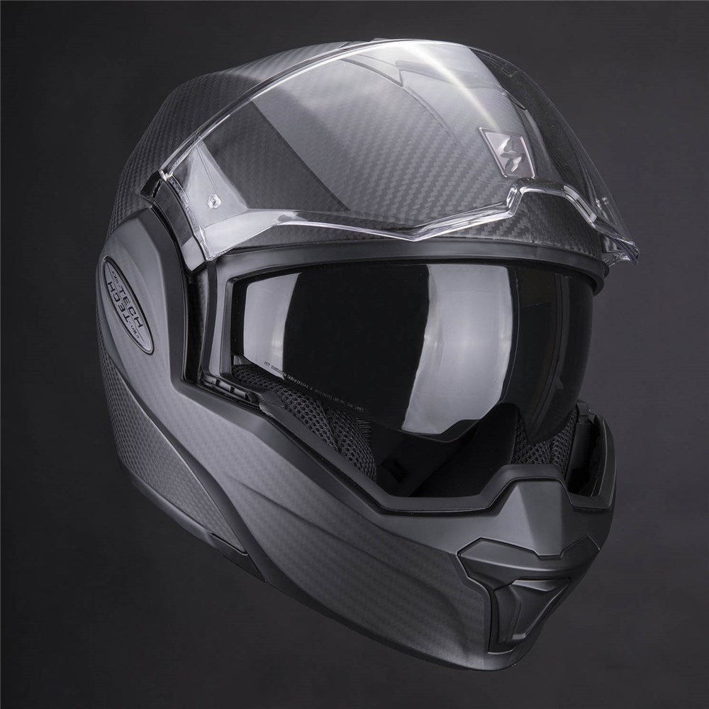 SCORPION EXO TECH EVO CARBON SOLID - MATTE BLK (XL)
