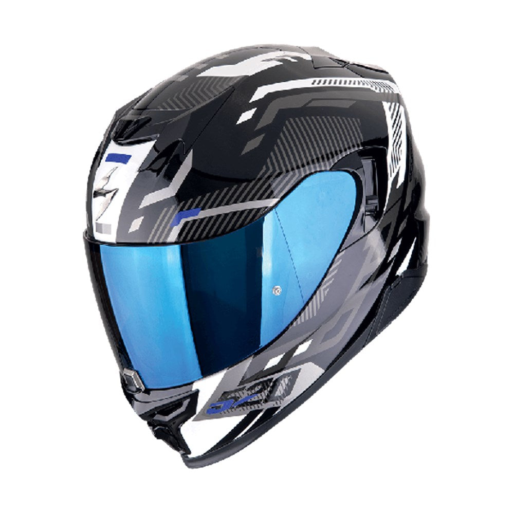 SCORPION EXO 520 EVO AIR RANKA - BLK/WHT/BLU (XS)