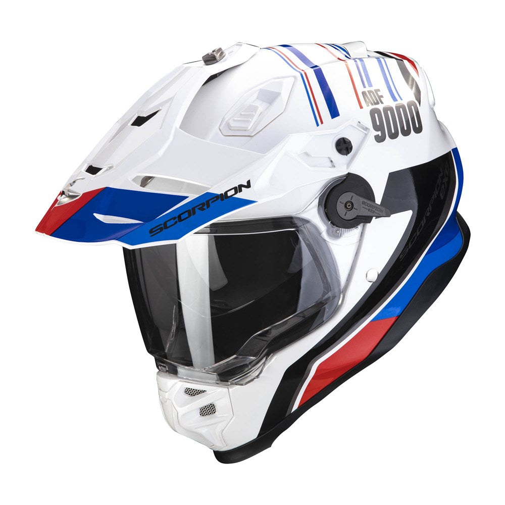 SCORPION EXO ADF-9000 AIR DESERT - WHITE/BLUE/RED (SM)