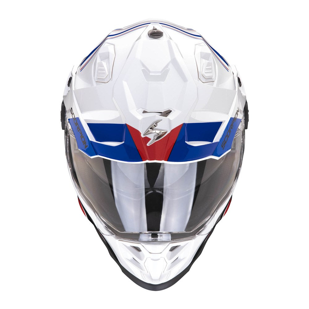 SCORPION EXO ADF-9000 AIR DESERT - WHITE/BLUE/RED (XL)