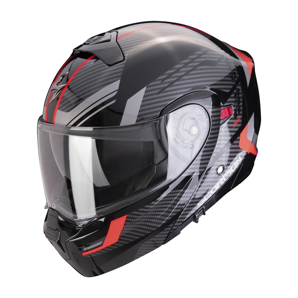 SCORPION EXO EXO-930 EVO SIKON - METAL/BLACK/SILVER/RED (XL)