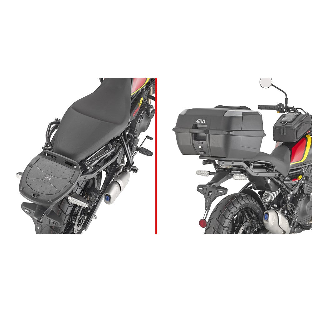 GIVI SPECIFIC MONOLOCK REAR RACK - ROYAL ENFIELD GUERRILLA 450 24- (USE WITH MONOLOCK CASE PLATE)