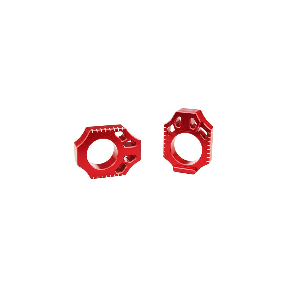 SCAR AXLE BLOCKS CR125-250 / CRF250R-X / CRF450R-X 02-17 RED