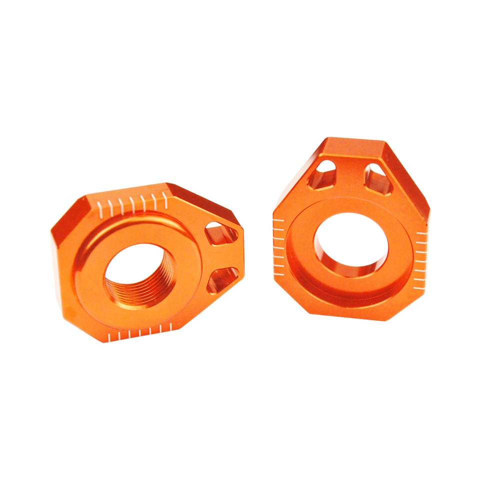 SCAR AXLE BLOCKS KTM (20MM) SX-SXF-XC 2008-12 / EXC-EXCF 2008-22 ORG