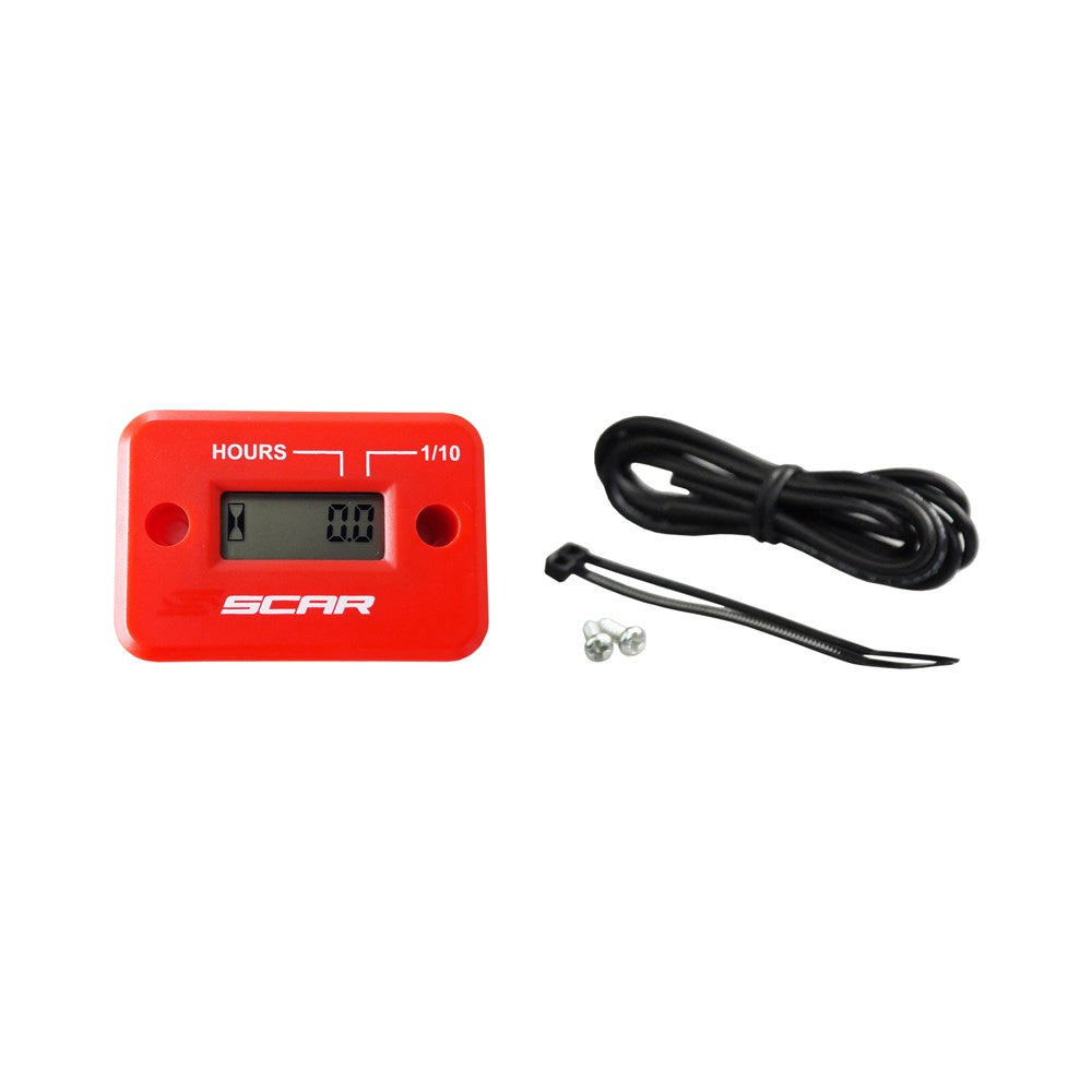 SCAR HOUR METER RED