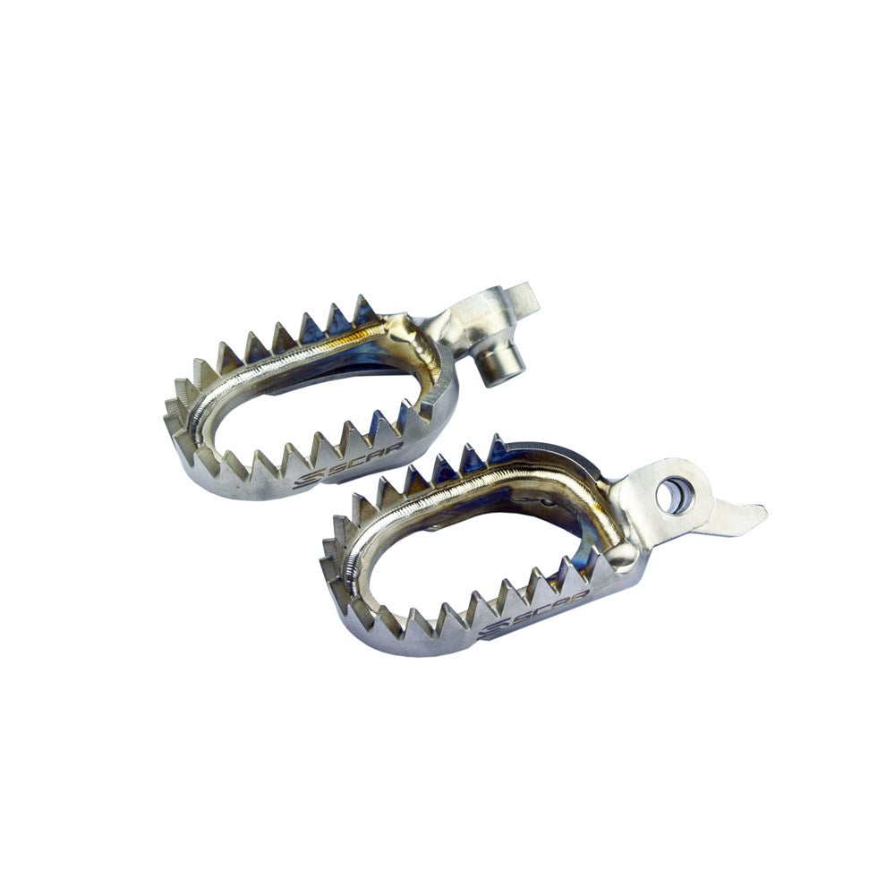 SCAR TITANIUM ANTI MUD FOOTPEGS YAMAHA YZF-YZFX-WRF / FANTIC XXF