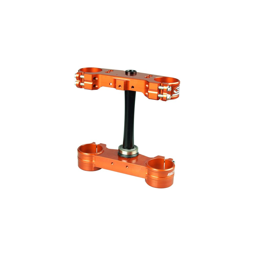 SCAR TRIPLE CLAMPS KTM 125-450 SX/SXF 23-25 / HUSQVARNA TC/FC/TX/FX 125-501 (22MM OFFSET) ORG