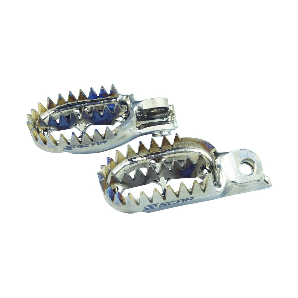 SCAR TITANIUM GRIPPER FOOTPEGS KTM SX-SXF-EXC 98-15 / HUSKY / BETA / SHERCO