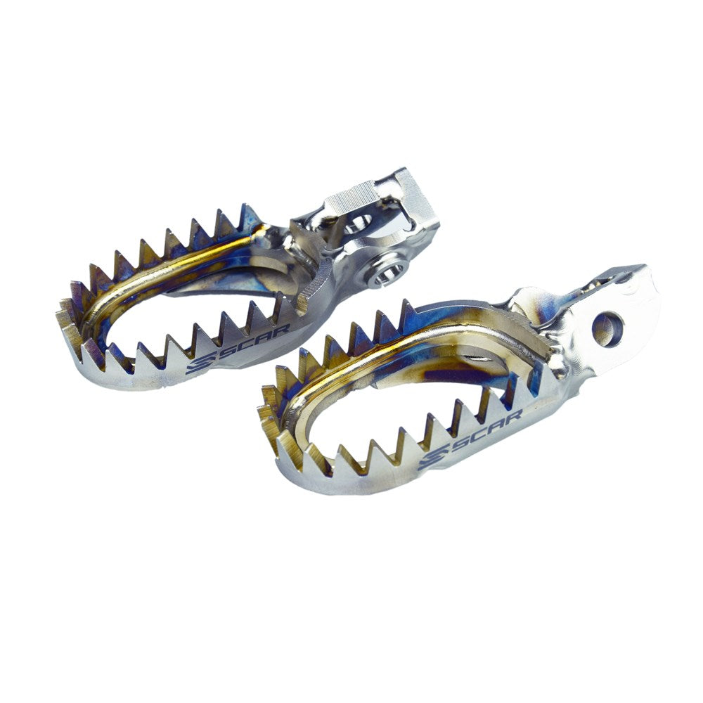 SCAR TITANIUM ANTI MUD FOOTPEGS KTM 2017-2022 / HUSQVARNA 2016-2022 / GASGAS 2021-2022
