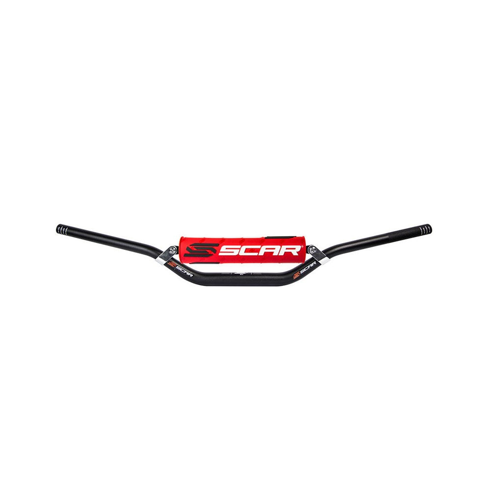 SCAR S2 7/8 H/BAR MEDIUM BAR BLK / PAD RED