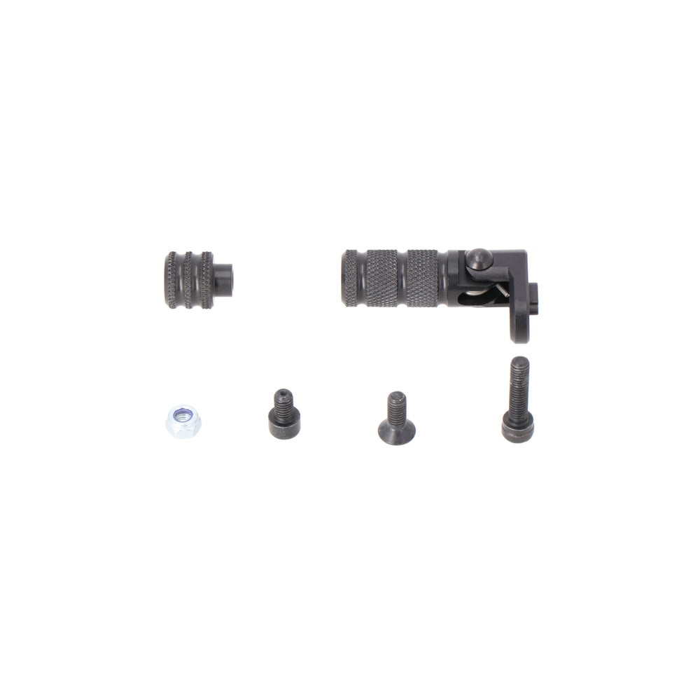 Gear lever tread. Black. Knurled. incl. extension. (FSC.00.127.10300/B)