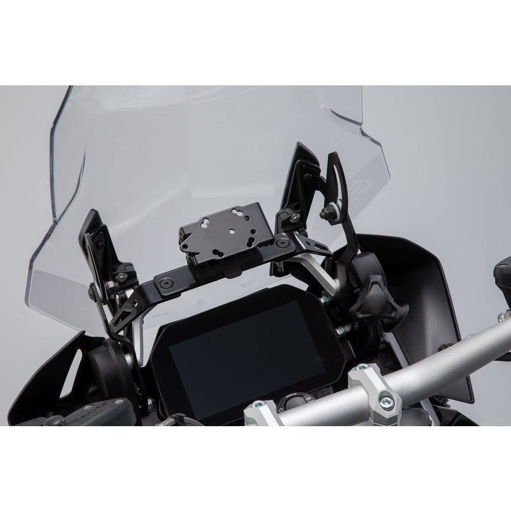 GPS mount for cockpit. Black. BMW R 1200 GS (12-18), R 1250 GS (18-). (GPS.07.646.11000/B)