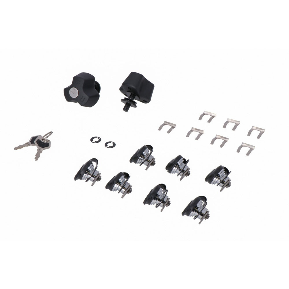 TRAX lock set with anti-theft protection PRO. 9 matching locks, 2 keys. Anti-theft protection. (QLS.00.095.15100)