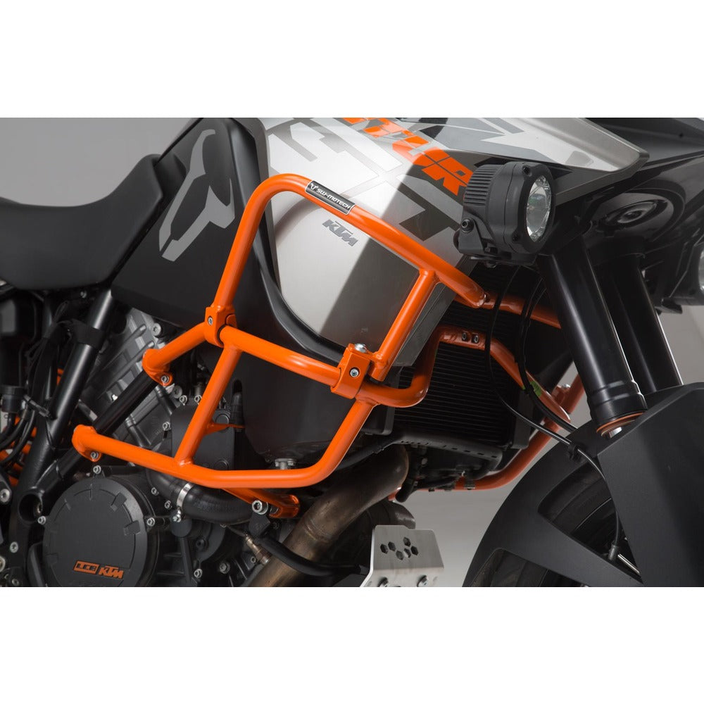 Upper crash bar for orig. KTM crash bar.Orange. KTM 1050 (14-)/ 1190 Adventure/ R (13-).(SBL.04.338.10101/O)