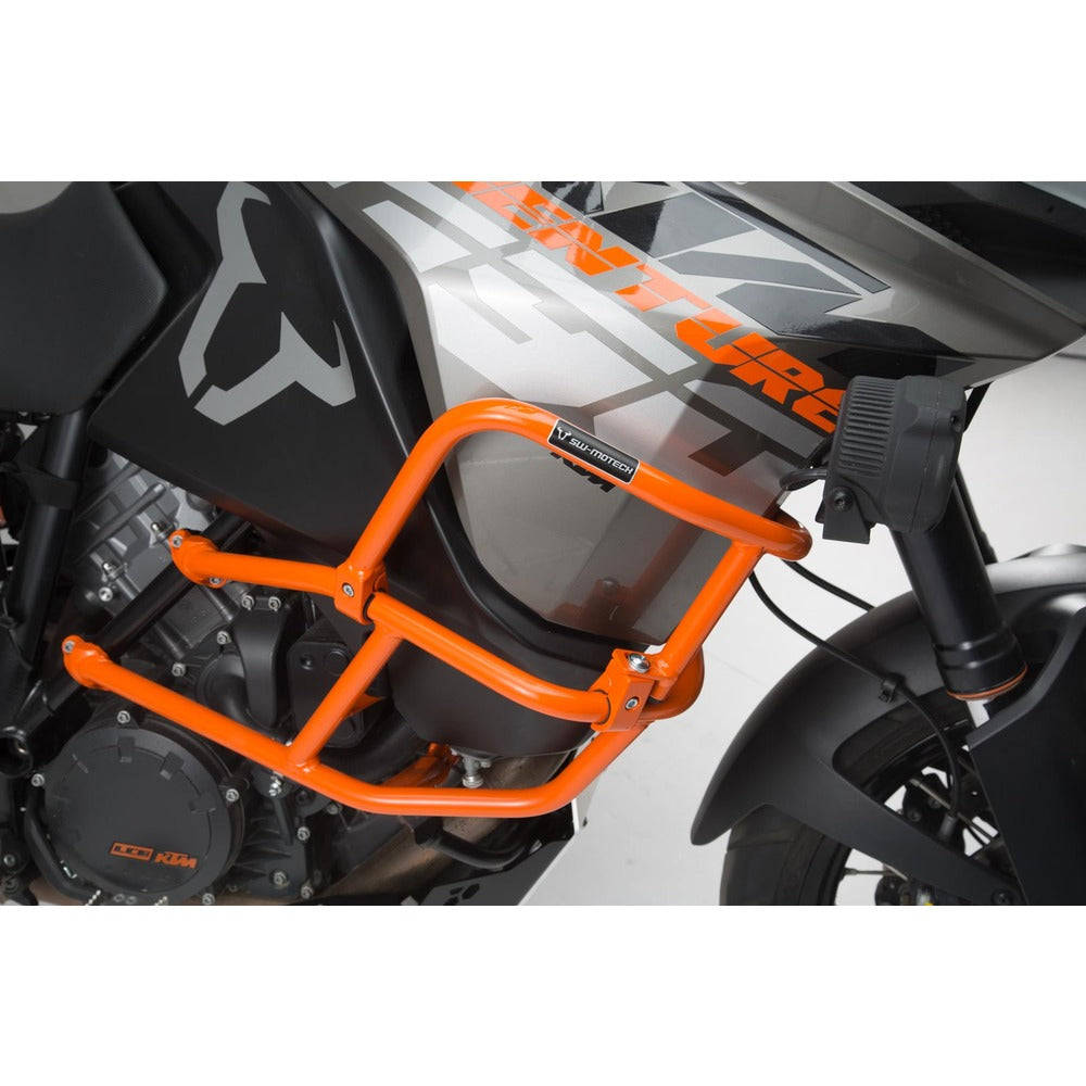 Upper crash bar for orig. KTM crash bar. Orange. 1290 SAdv R / S (16-), 1090 Adv (16-). (SBL.04.879.10001/O)