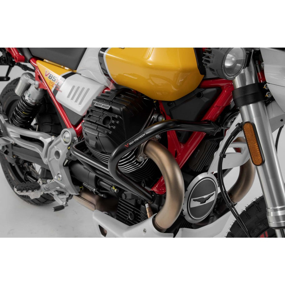 Crash bar.Black. Moto Guzzi V85 TT (19-).(SBL.17.925.10001/B) Superseeded from SW-SBL1792510000-B