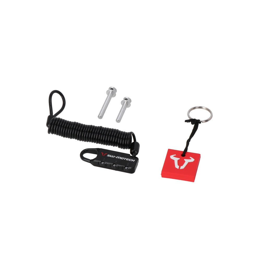 Anti-theft protection for PRO/ EVO tank bag. Security pin/motorbike luggage cable lock. (TRT.00.640.20001)
