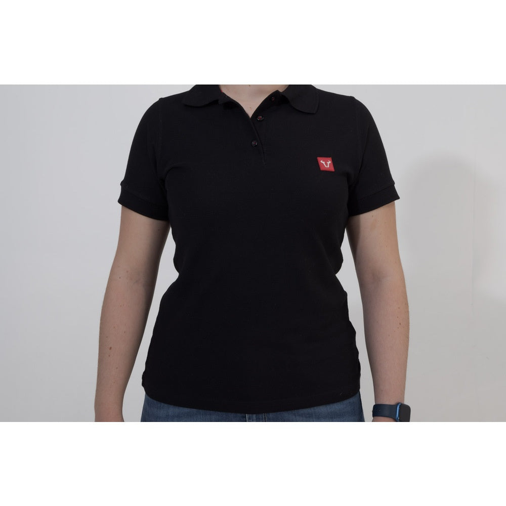 Polo shirt. Core Line. Black. Women. Size L. (WER.BKL.032.L.10000)