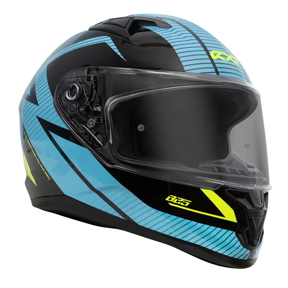 SUZUKA GLOSS BLACK/BLUE/FLURO