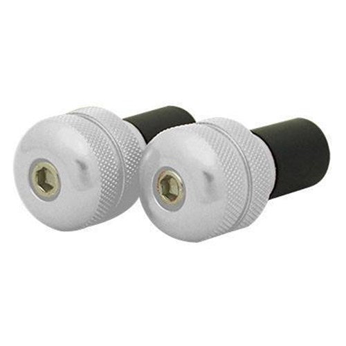 ##TARMAC BAR ENDS KNURLED 21MM LONG SILVER