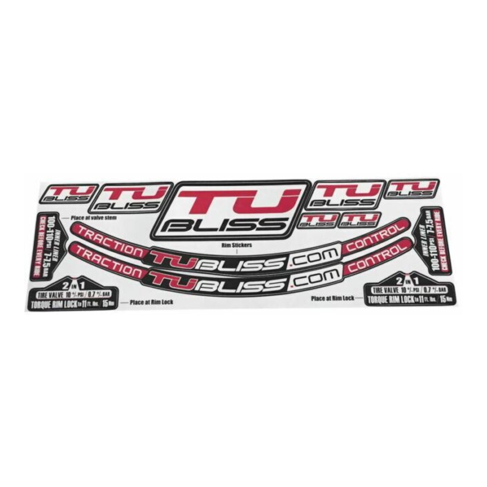 Tubliss Rim Sticker Kit