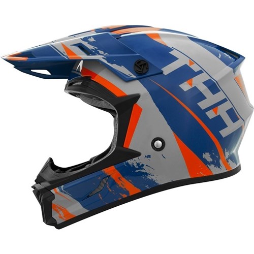 THH T710X YOUTH RAGE - MATTE BLUE/ORANGE