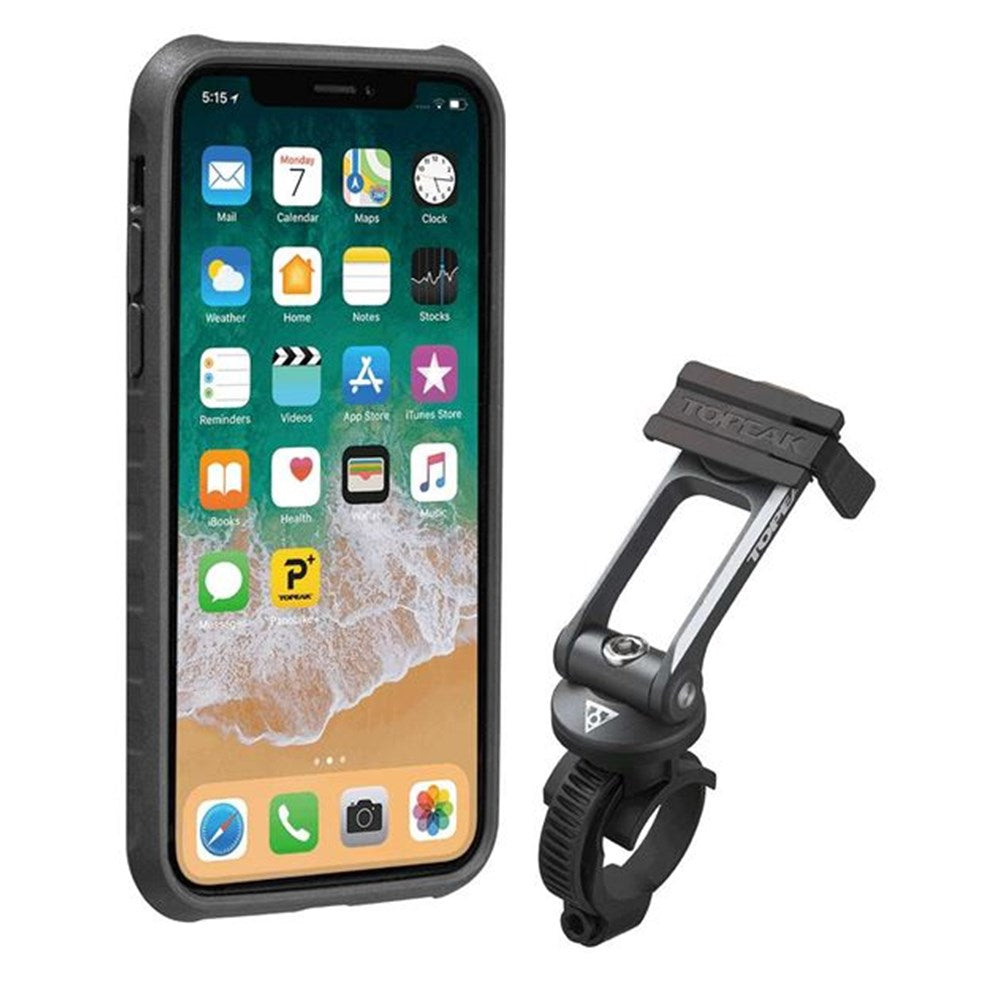 TOPEAK RIDECASE WITH MOUNT FOR IPHONE X/XS BLACK/GREY #